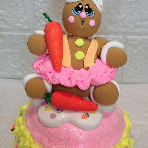 Easter Gingerbread Macaroon, Fake bake, Easter Bunny, Photo Prop, Easter Decor - Picture 7 of 7